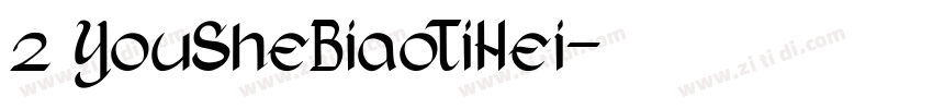 z YouSheBiaoTiHei字体转换